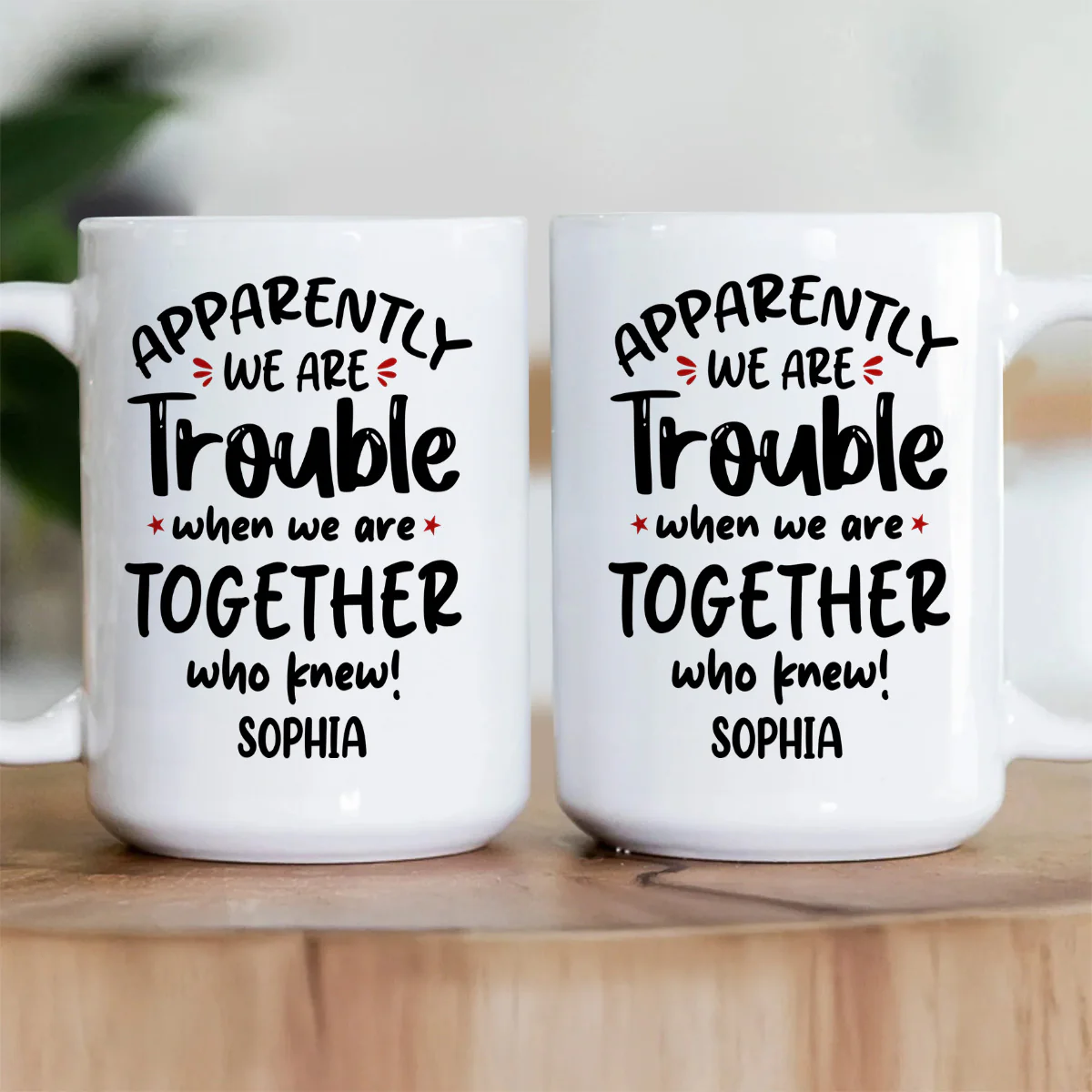 Funny Friend Group motto - Personalized Ceramic Coffee Mug - Image 3