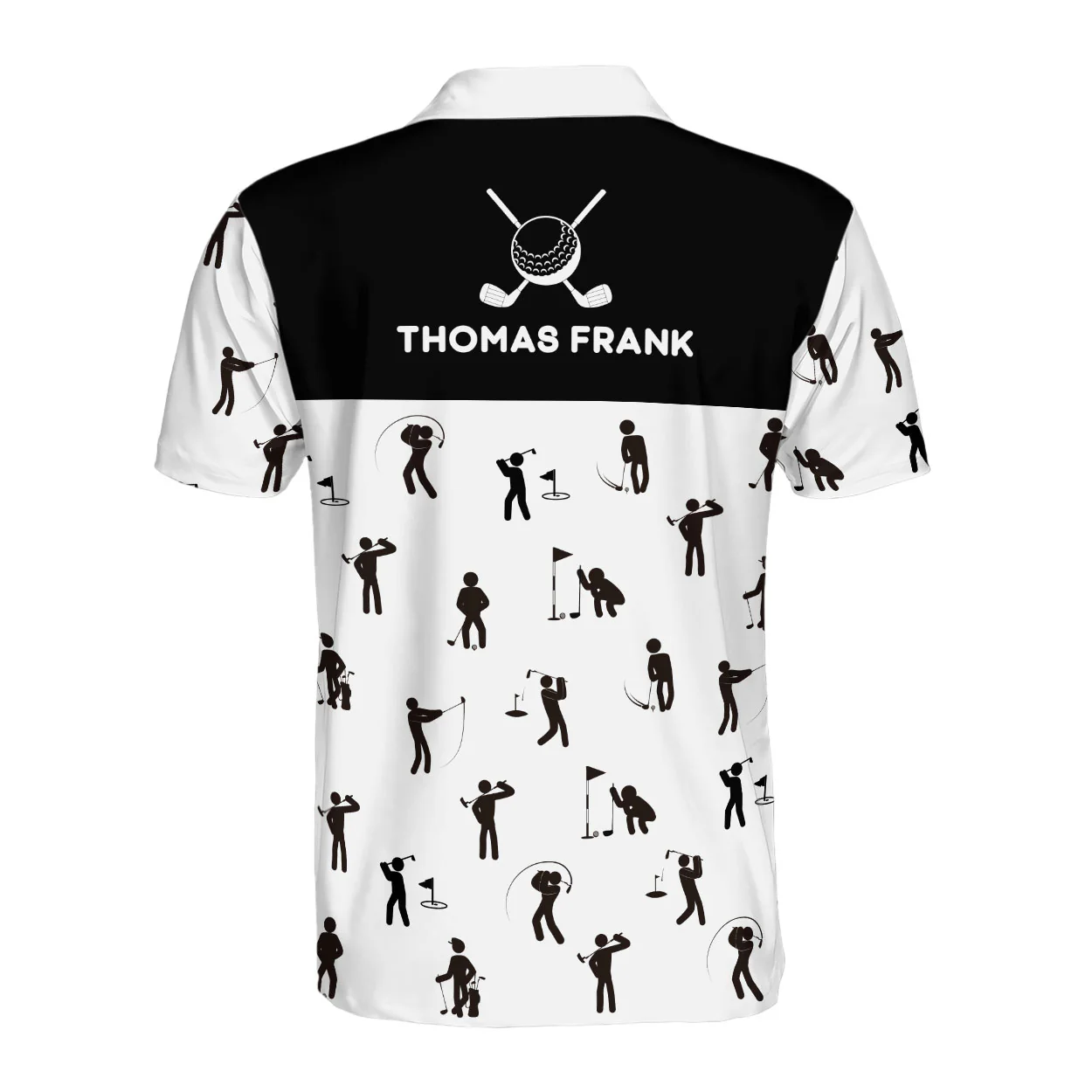 Funny Golf Pattern - Personalized Polo Shirt - Image 5