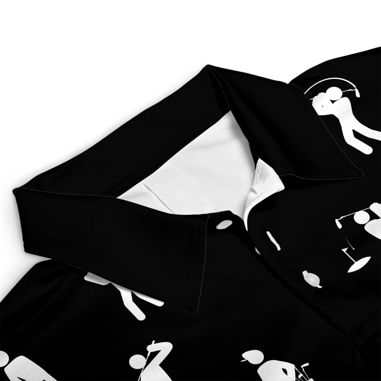 Funny Golf Pattern - Personalized Polo Shirt - Image 6
