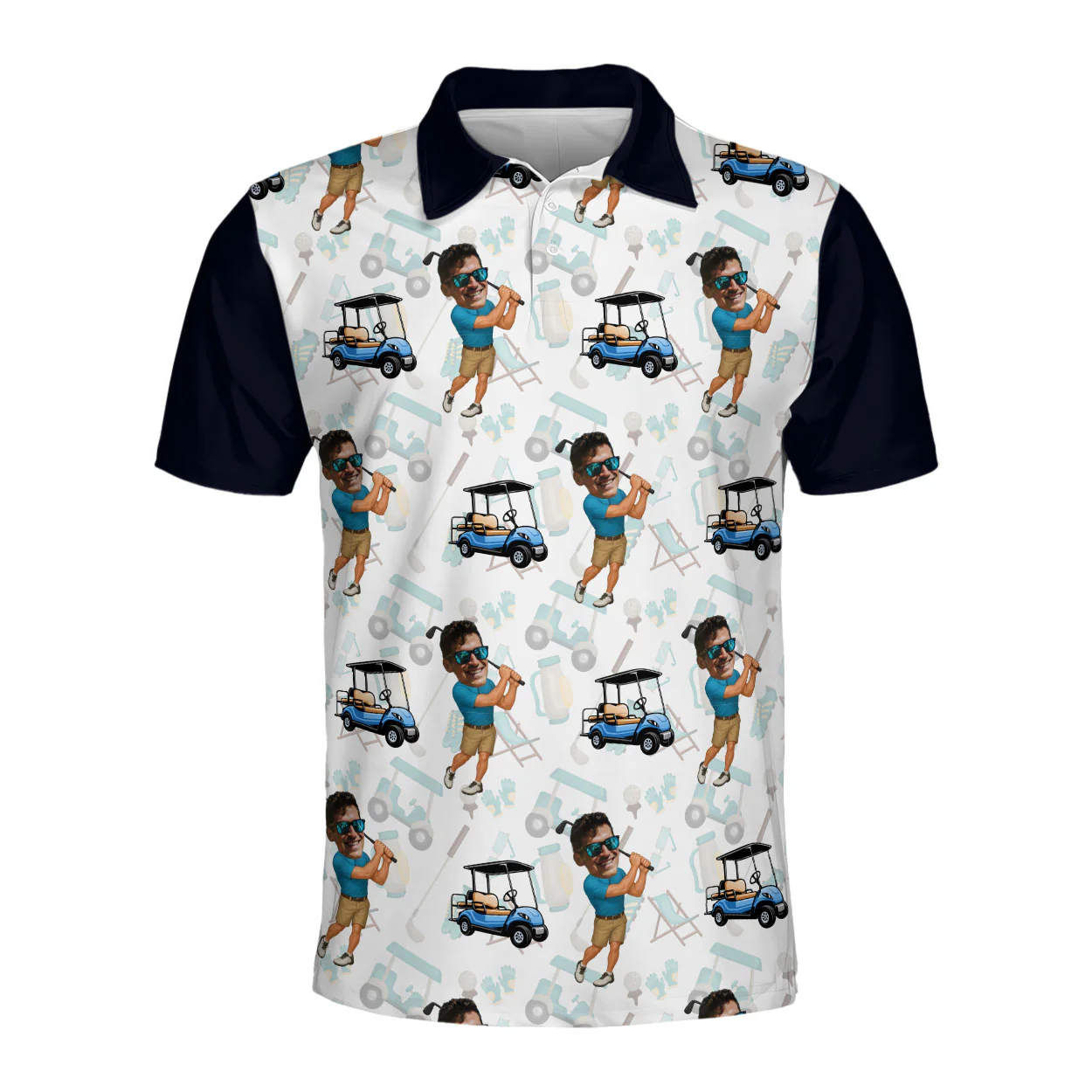 Funny Golf Polo Shirt For Dad - Personalized Polo Shirt - Image 4