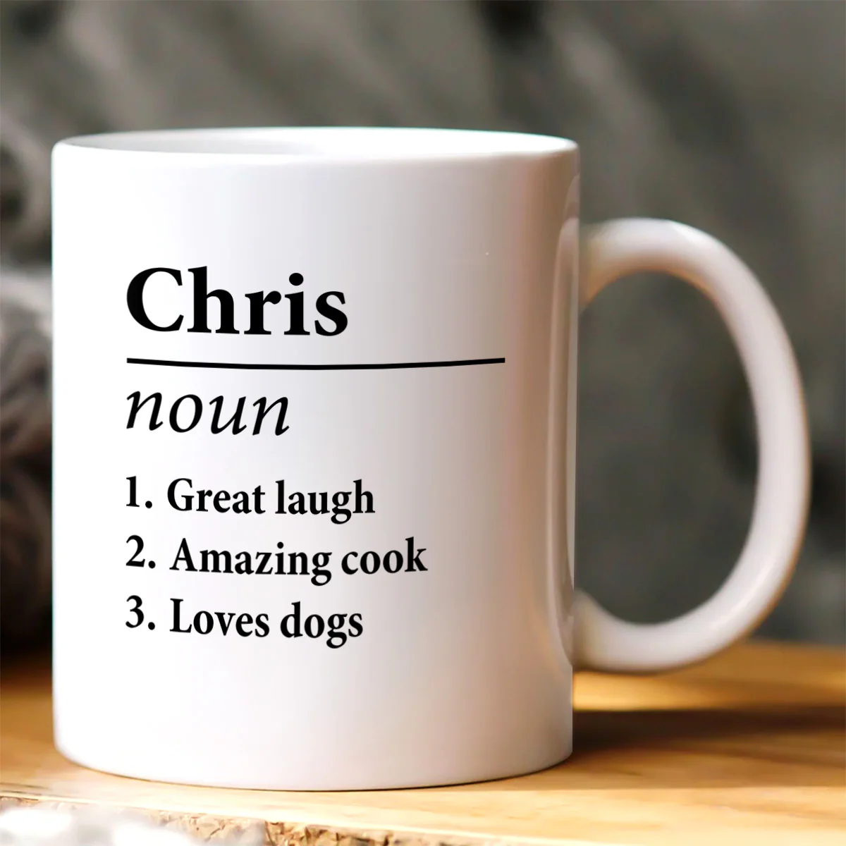 Funny Name Definition - Personalized Ceramic Coffee Mug - Image 2