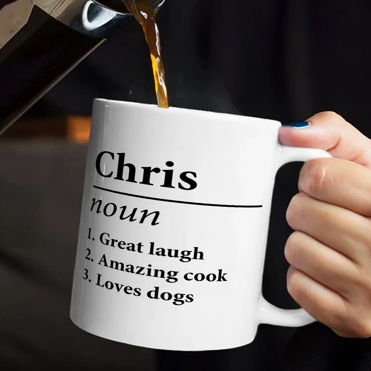 Funny Name Definition - Personalized Ceramic Coffee Mug - Image 6