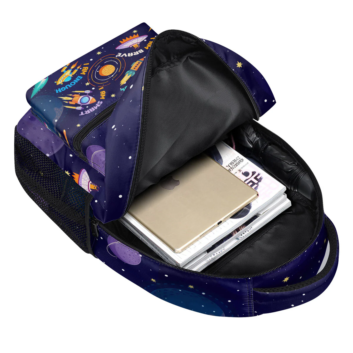 Galaxy Kid Affirmations - Personalized Backpack - Image 5