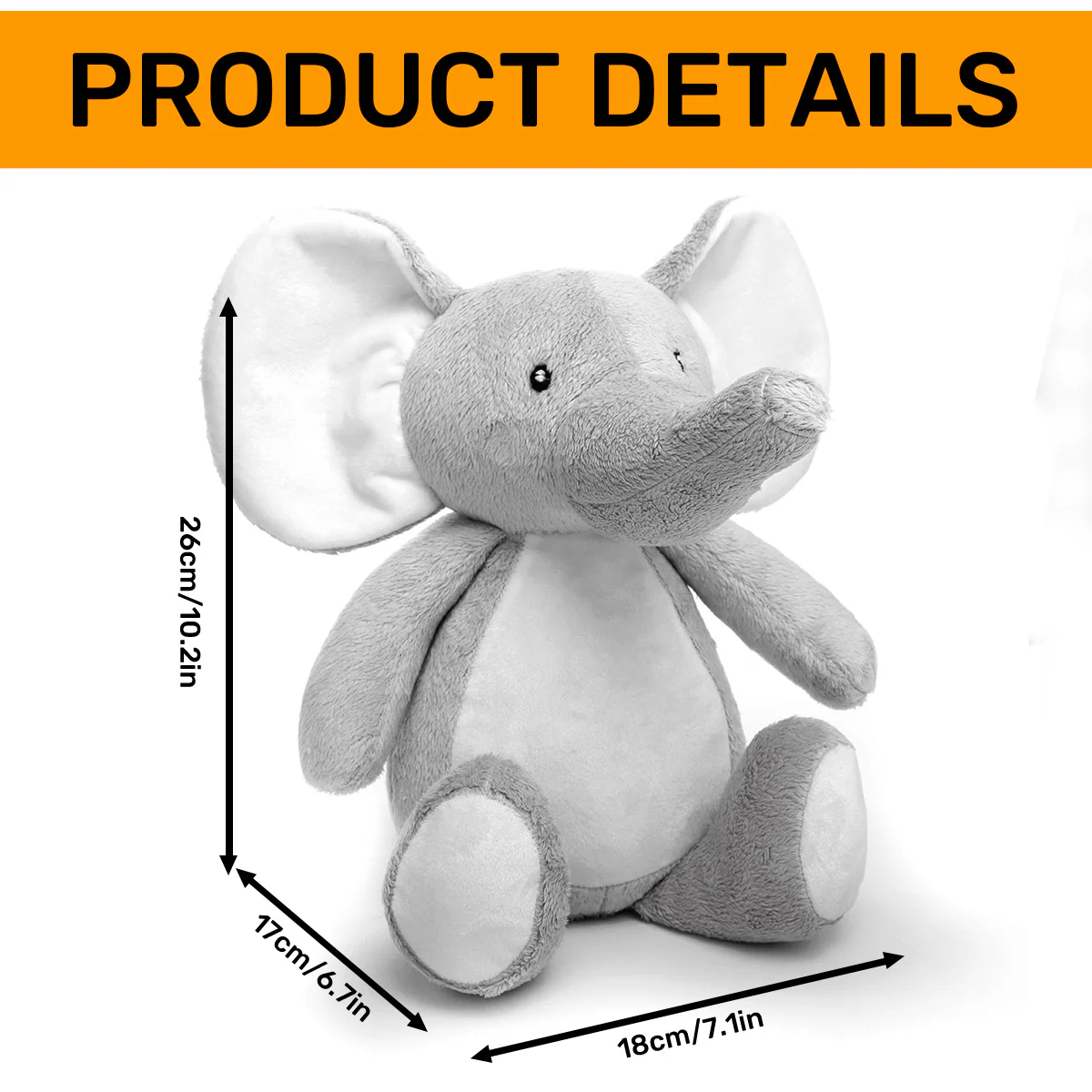Get Ready Here I Come - Personalized Stuffed Elephant - Image 6
