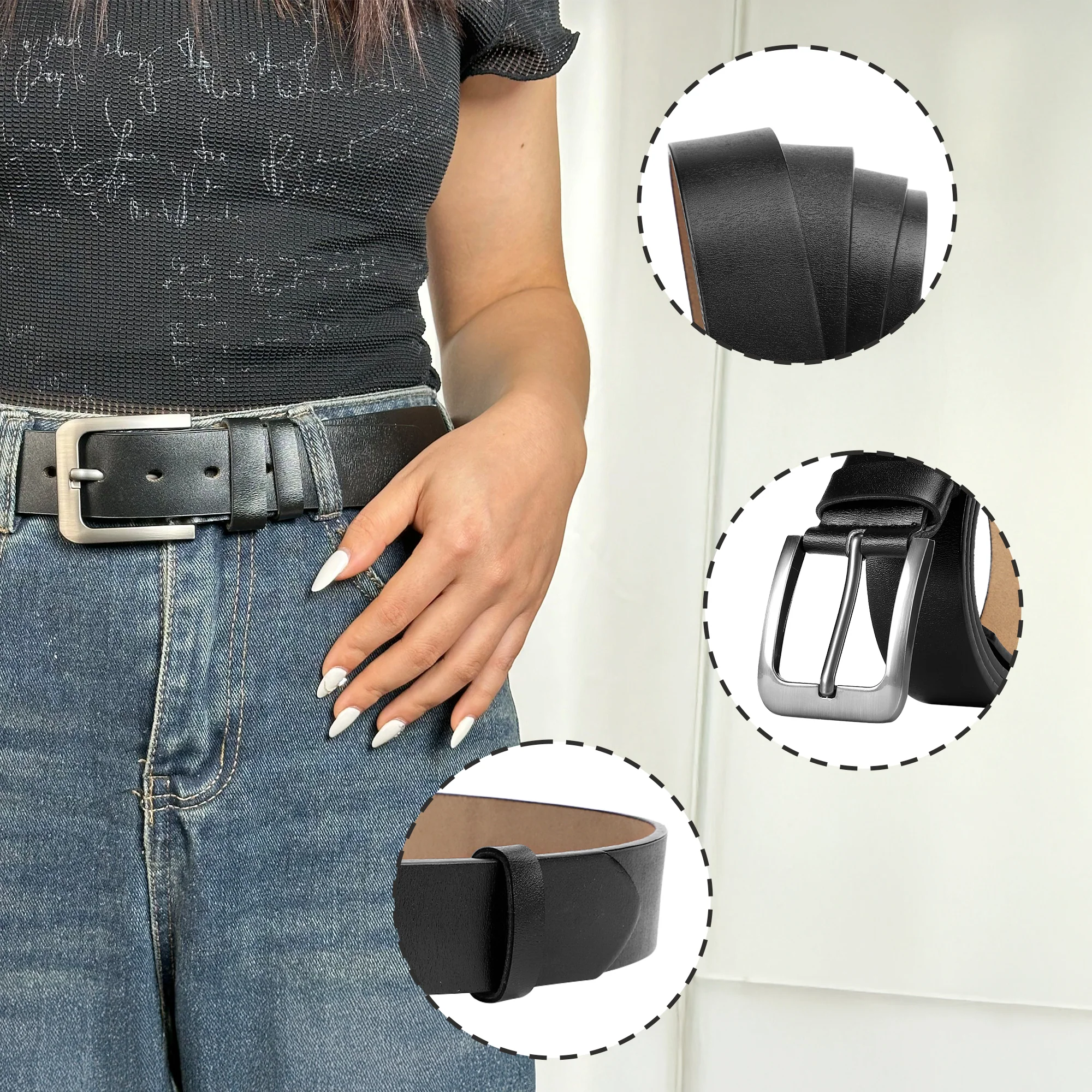 Ghost Friends - Personalized Woman Leather Belt - Image 4