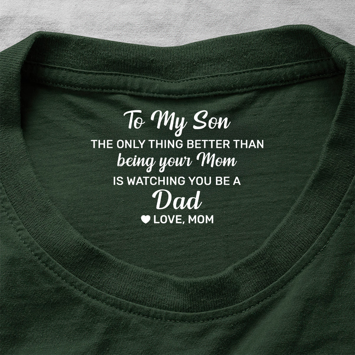 Gift For Son, Daughter, Gift For New Dad New Mom - Personalized Shirt With Design Inner Neck