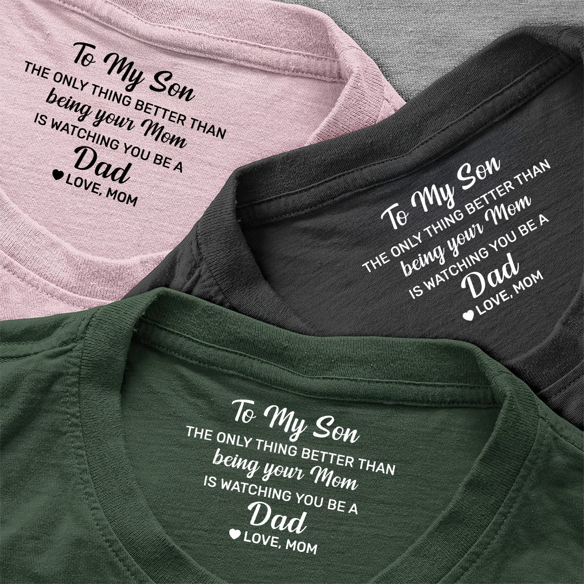 Gift For Son, Daughter, Gift For New Dad New Mom - Personalized Shirt With Design Inner Neck - Image 2