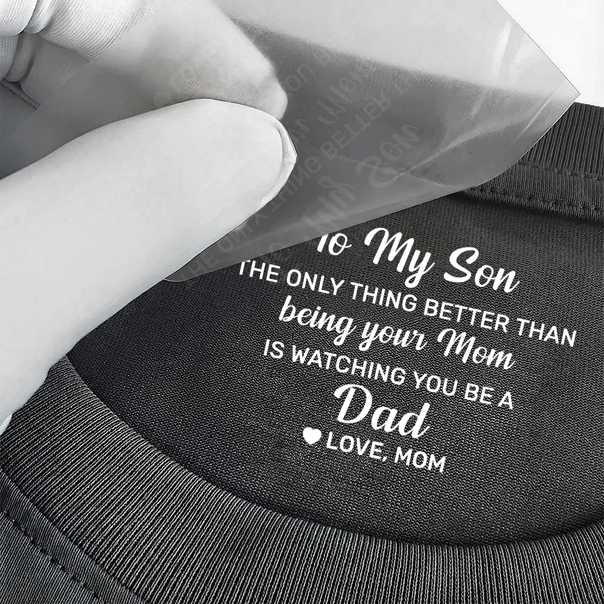 Gift For Son, Daughter, Gift For New Dad New Mom - Personalized Shirt With Design Inner Neck - Image 3
