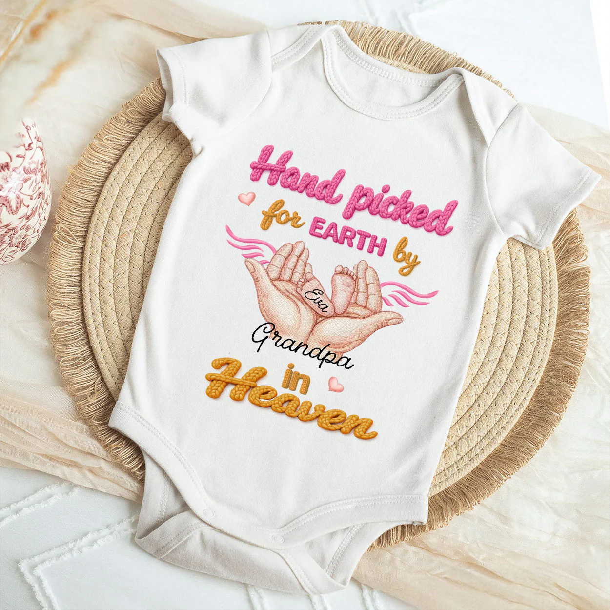 Gift From Heaven - Personalized Baby Onesie - Image 4
