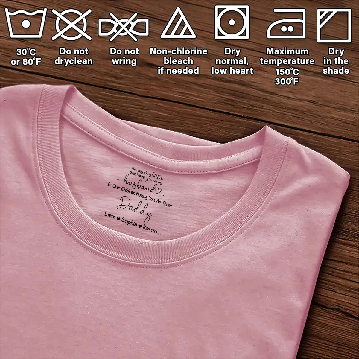 Gifts From Wife - Having You As A Dad - Personalized Shirt With Design Inner Neck - Image 6