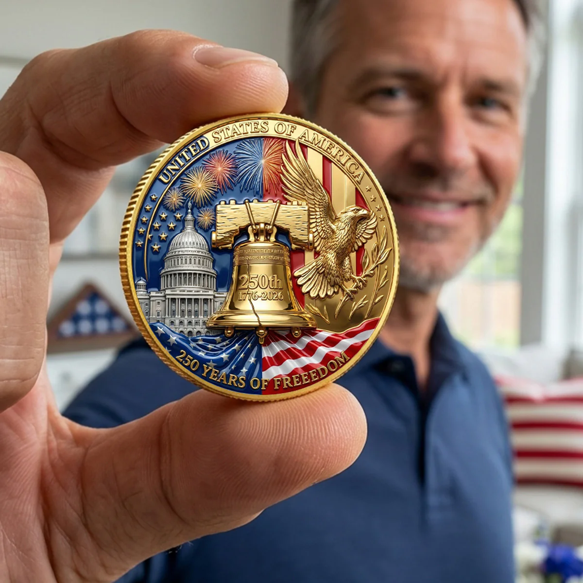 God Bless Our Family - Personalized Commemorative Coin - Image 3