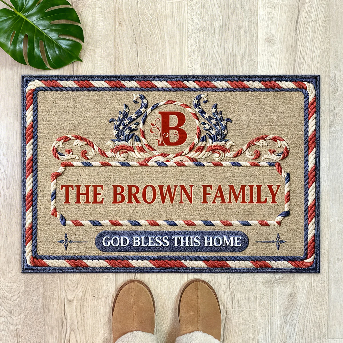 God Bless This Home 2 - Personalized Doormat - Image 4