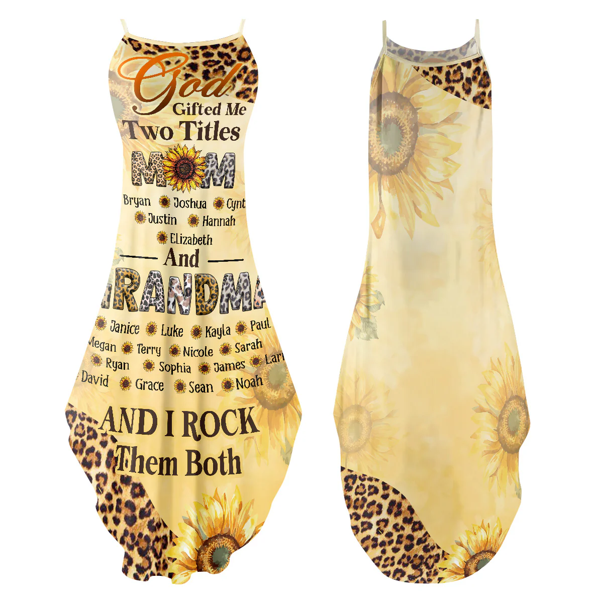 God Gifted Me Two Titles And I Rock Them Both - Personalized Maxi Dress - Image 2