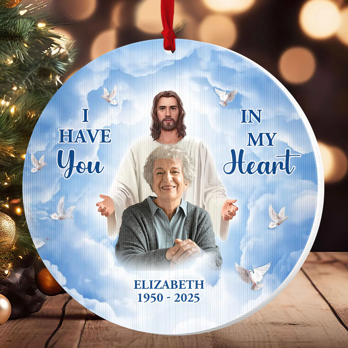 God Has You In His Arms - Personalized Magic Ornament - Image 2