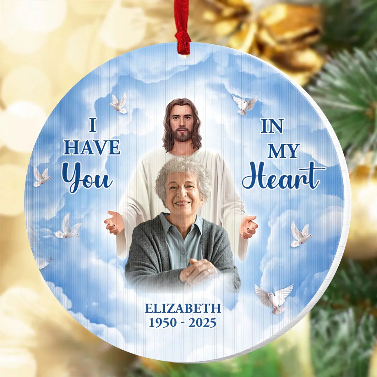 God Has You In His Arms - Personalized Magic Ornament - Image 5