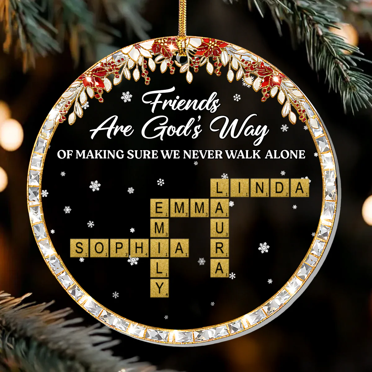 God’s Way Of Friendship - Personalized 1-Layer Acrylic Ornament
