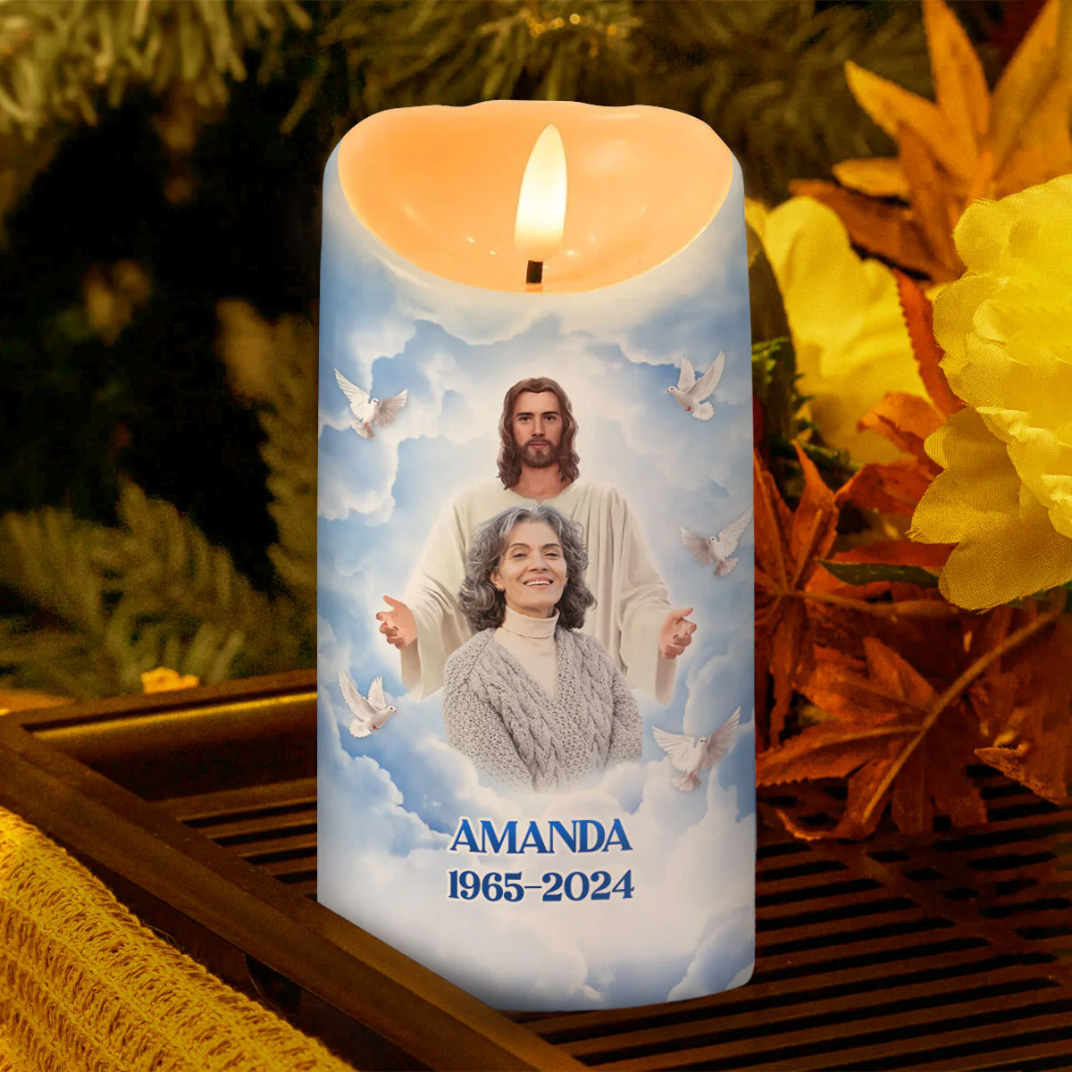 God Saw You Getting Tired - Personalized Flameless LED Candle - Image 3