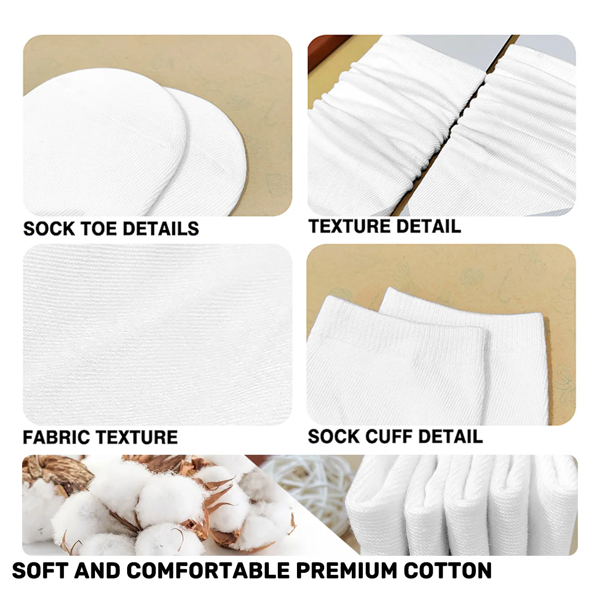 God Says I Am - Personalized Custom Socks - Image 6