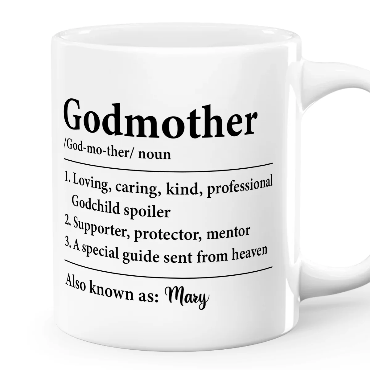 Godmother Definition - Personalized Ceramic Coffee Mug