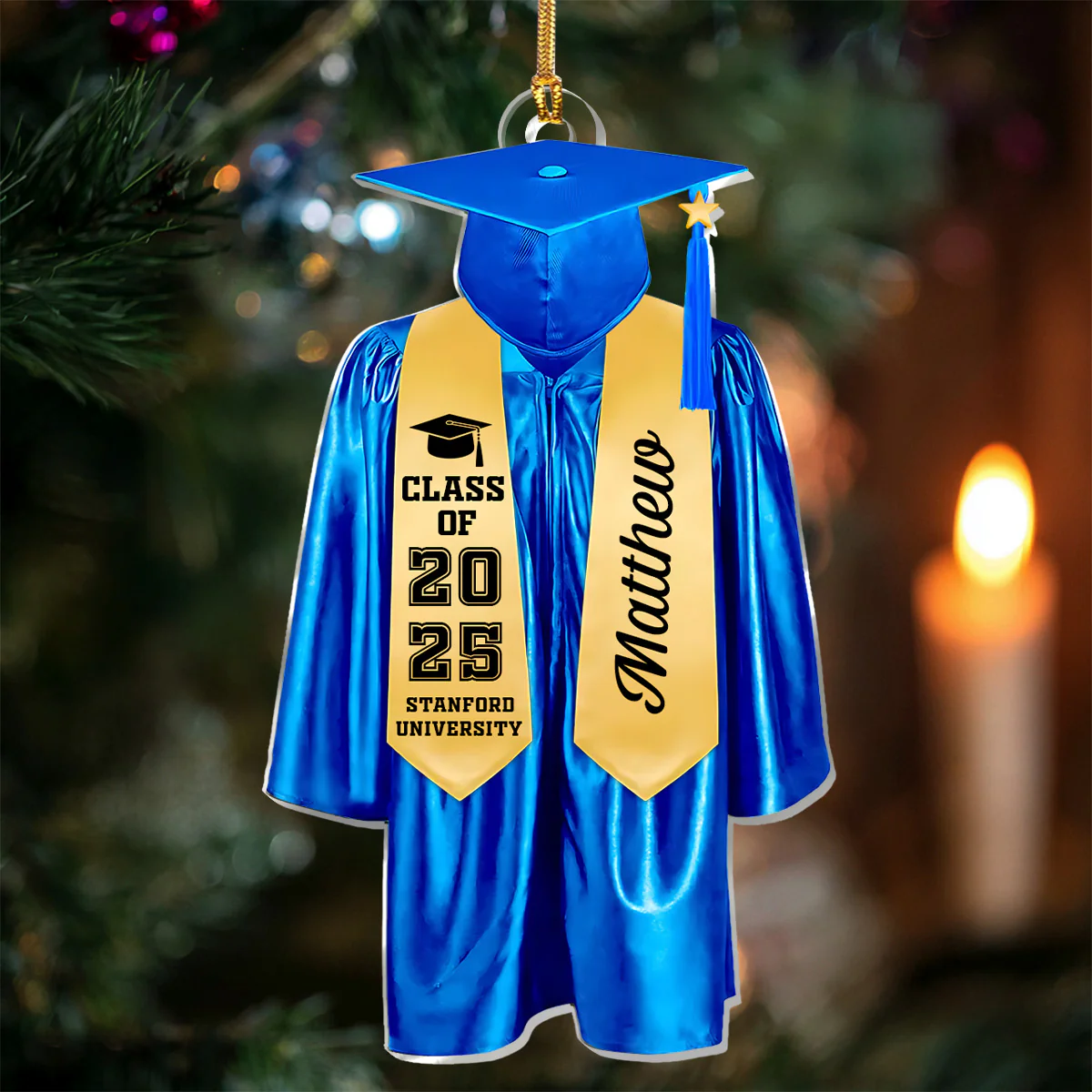 Graduation Milestone - Personalized 1-Layer Acrylic Ornament - Image 2