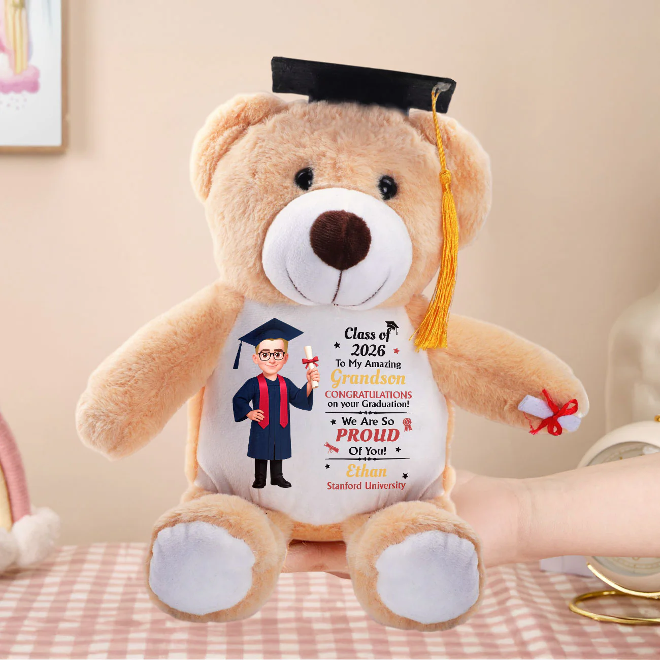 Graduation Pride - Personalized Graduation Teddy Bear - Image 5