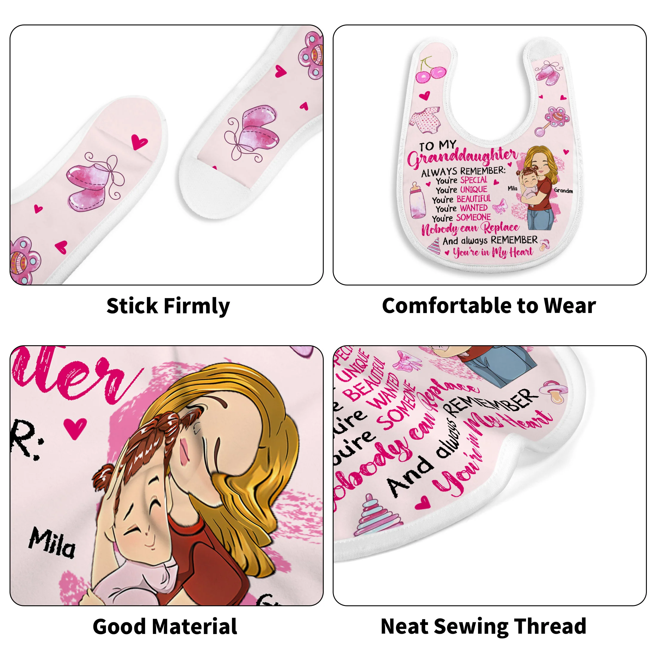 Grandkid, You're Special - Personalized Baby Bib - Image 5