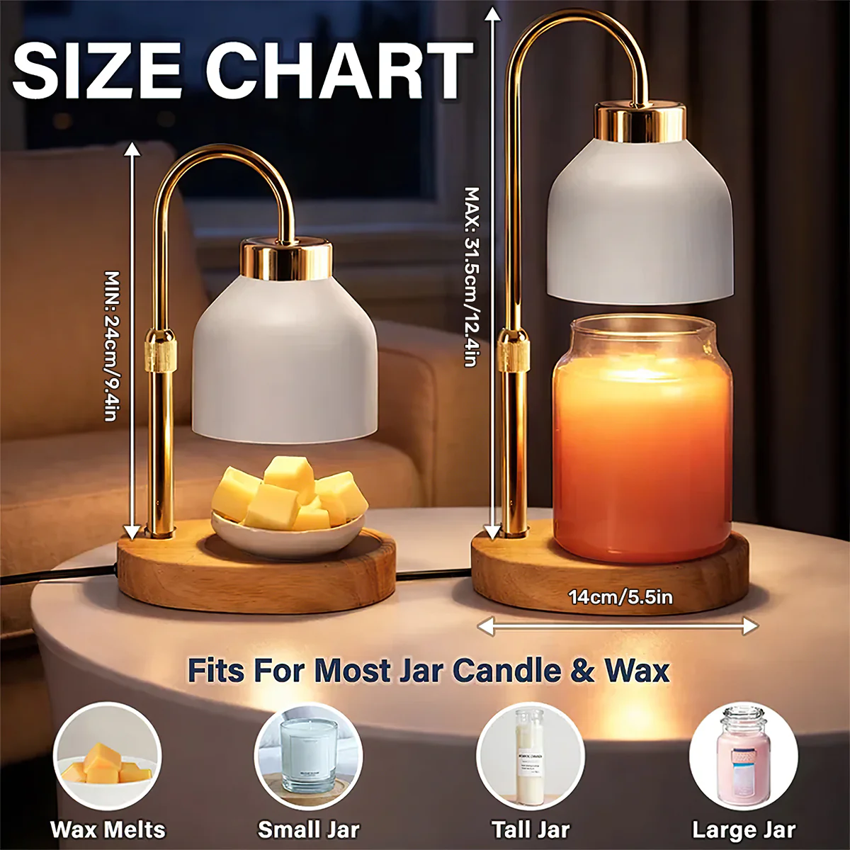 Grandkids Make Life More Grand - Personalized Candle Warmer Lamp - Image 7