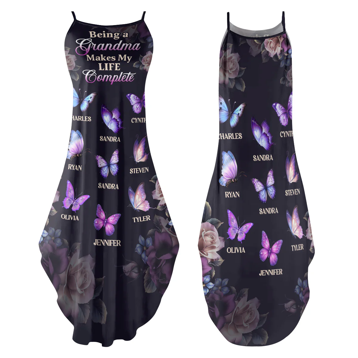 Grandkids Make My Life Complete - Personalized Maxi Dress - Image 2