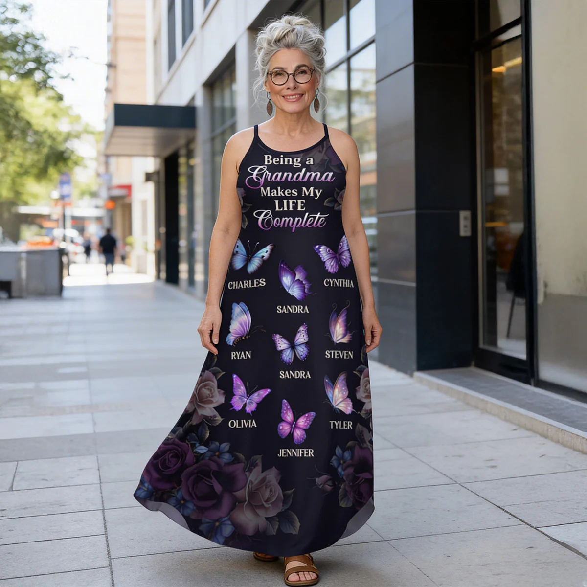 Grandkids Make My Life Complete - Personalized Maxi Dress - Image 3