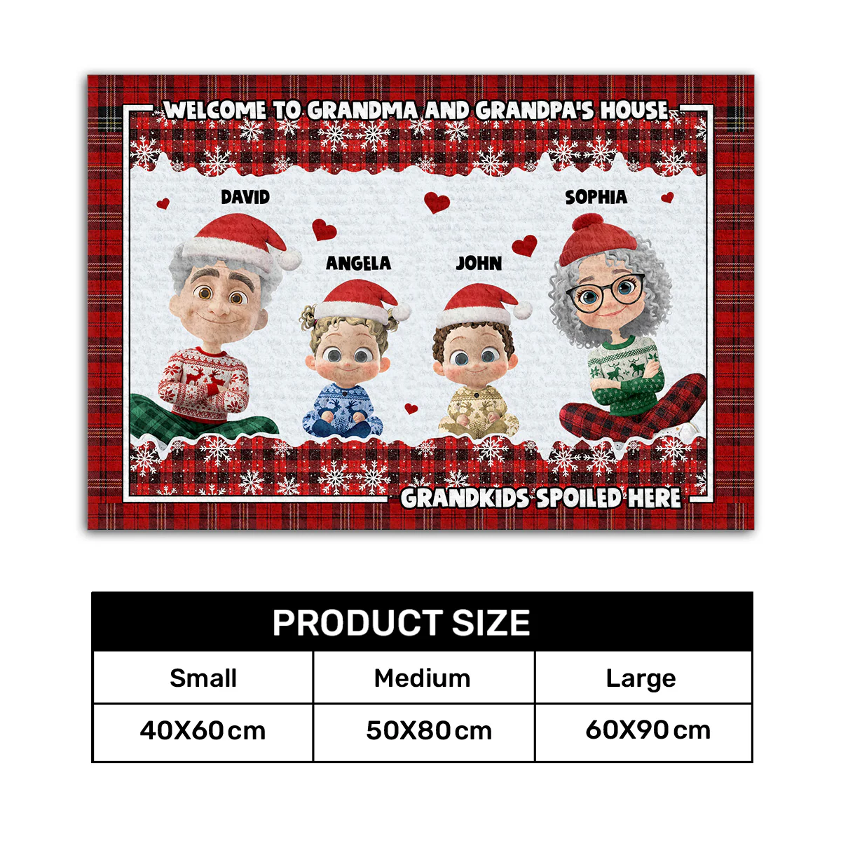 Grandkids Spoiled Here - Personalized Doormat - Image 7