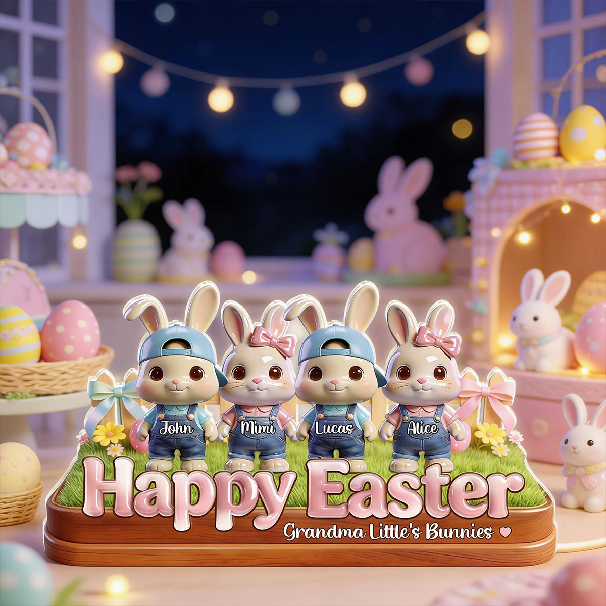 Grandma Little's Bunnies - Personalized Light Box - Image 3