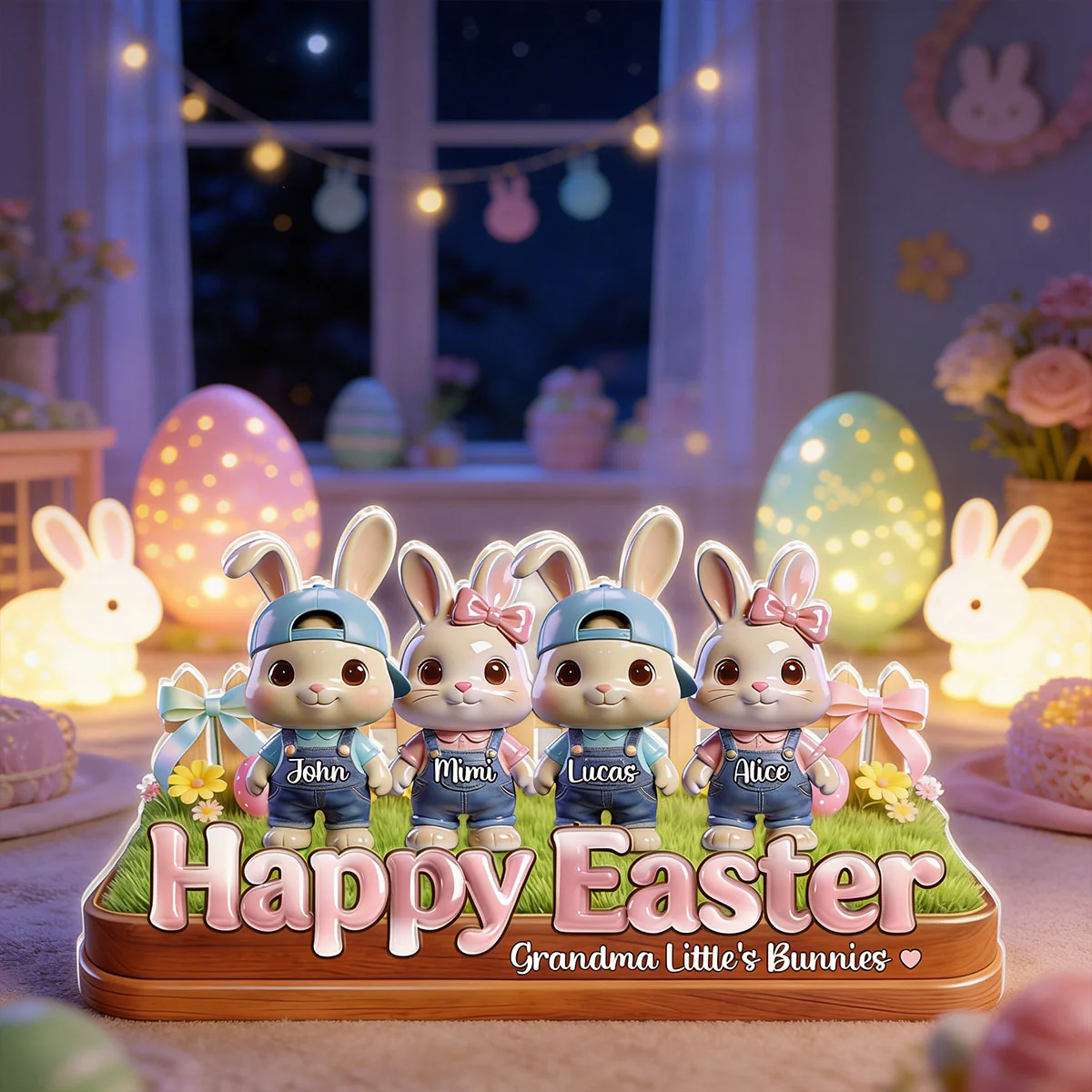 Grandma Little's Bunnies - Personalized Light Box - Image 4