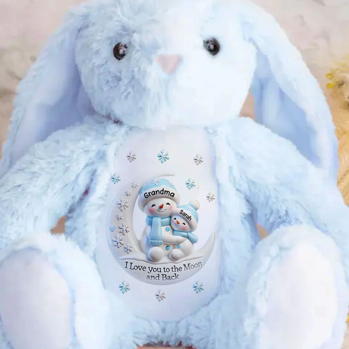 Grandma & Me Moonlight Snuggle - Personalized Stuffed Bunny