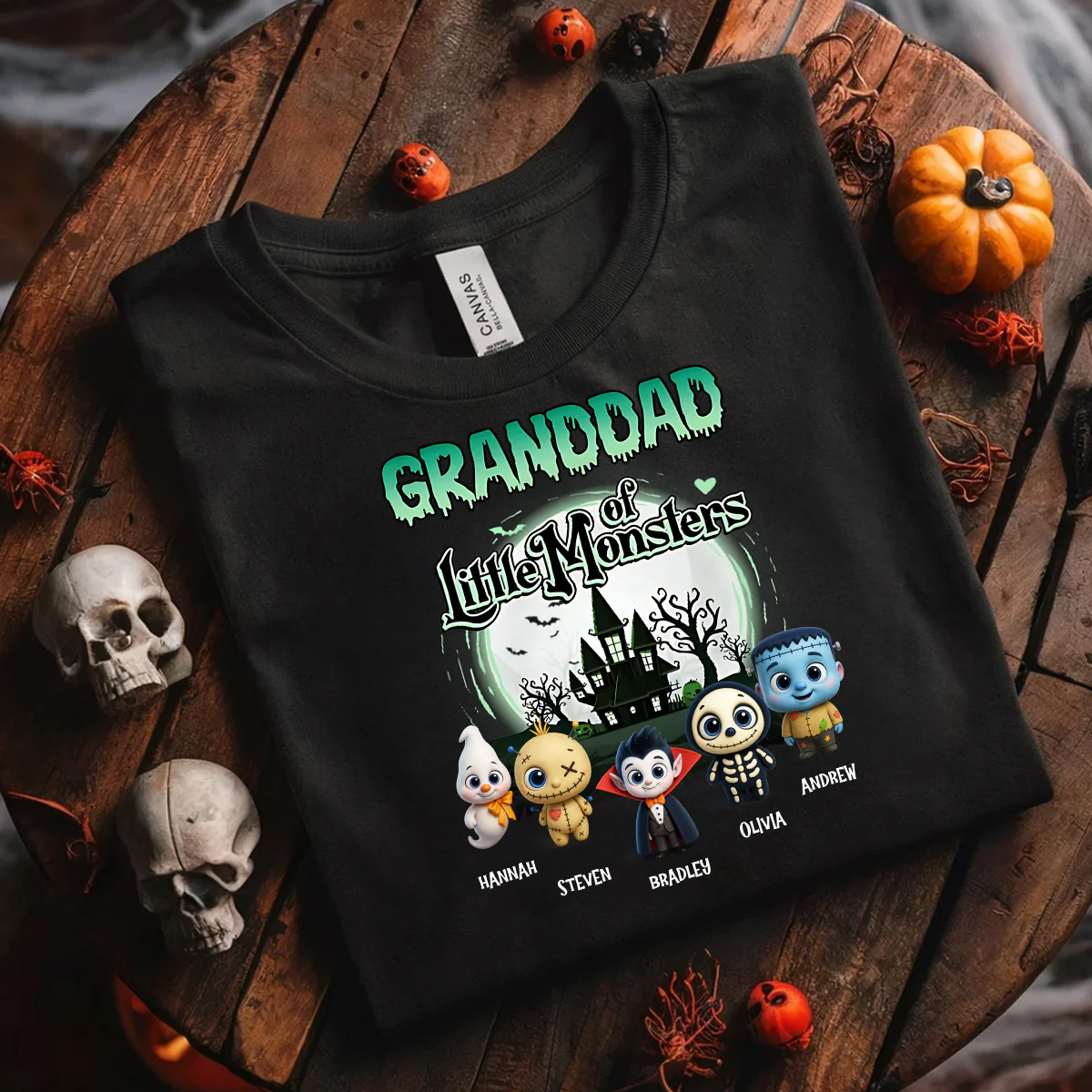 Grandma Of Little Monsters - Personalized 2D Unisex T-shirt - Image 5