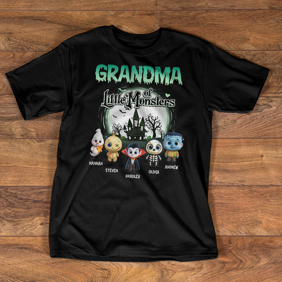 Grandma Of Little Monsters - Personalized 2D Unisex T-shirt - Image 6