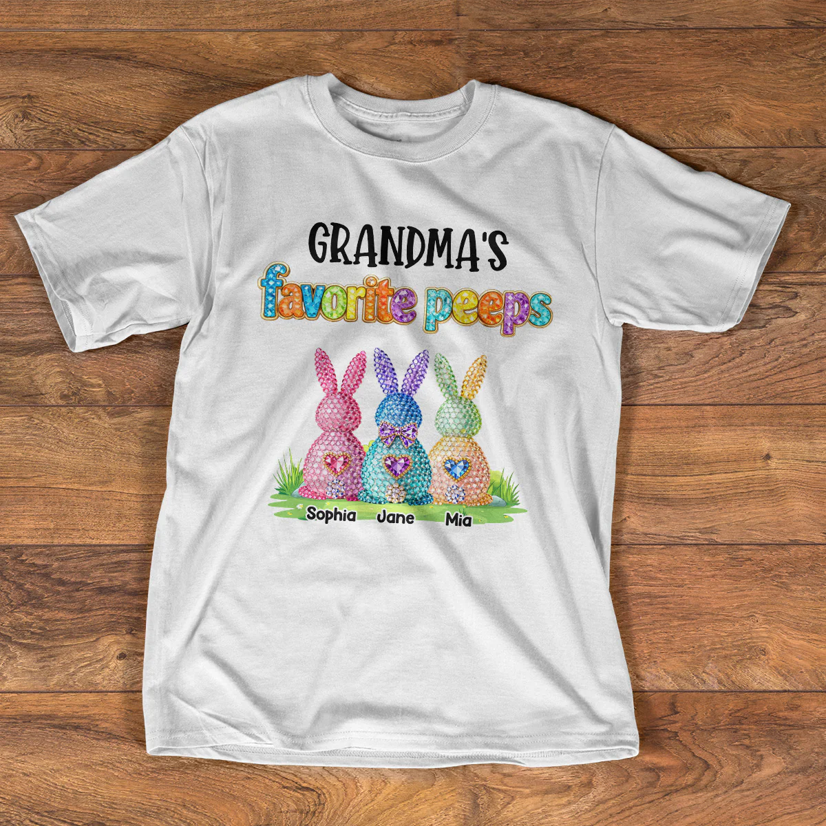 Grandma Peeps Easter - Personalized 2D Unisex T-shirt - Image 3