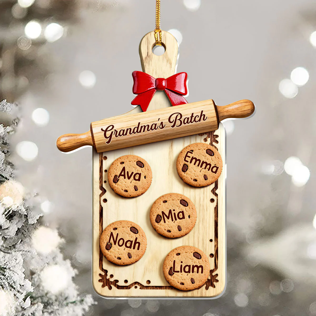 Grandma's Batch - Personalized 1-Layer Acrylic Ornament - Image 5