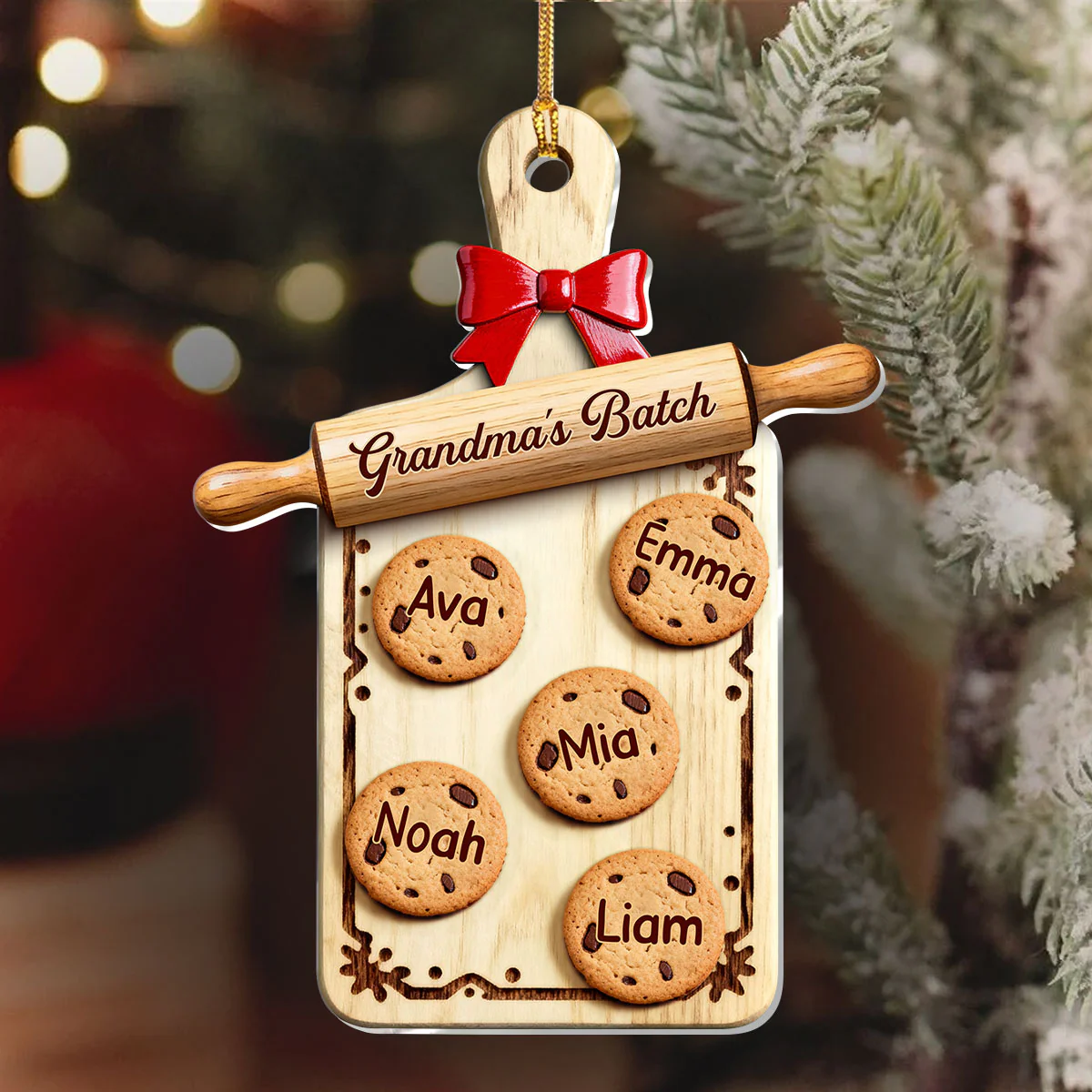 Grandma's Batch - Personalized 1-Layer Acrylic Ornament - Image 6