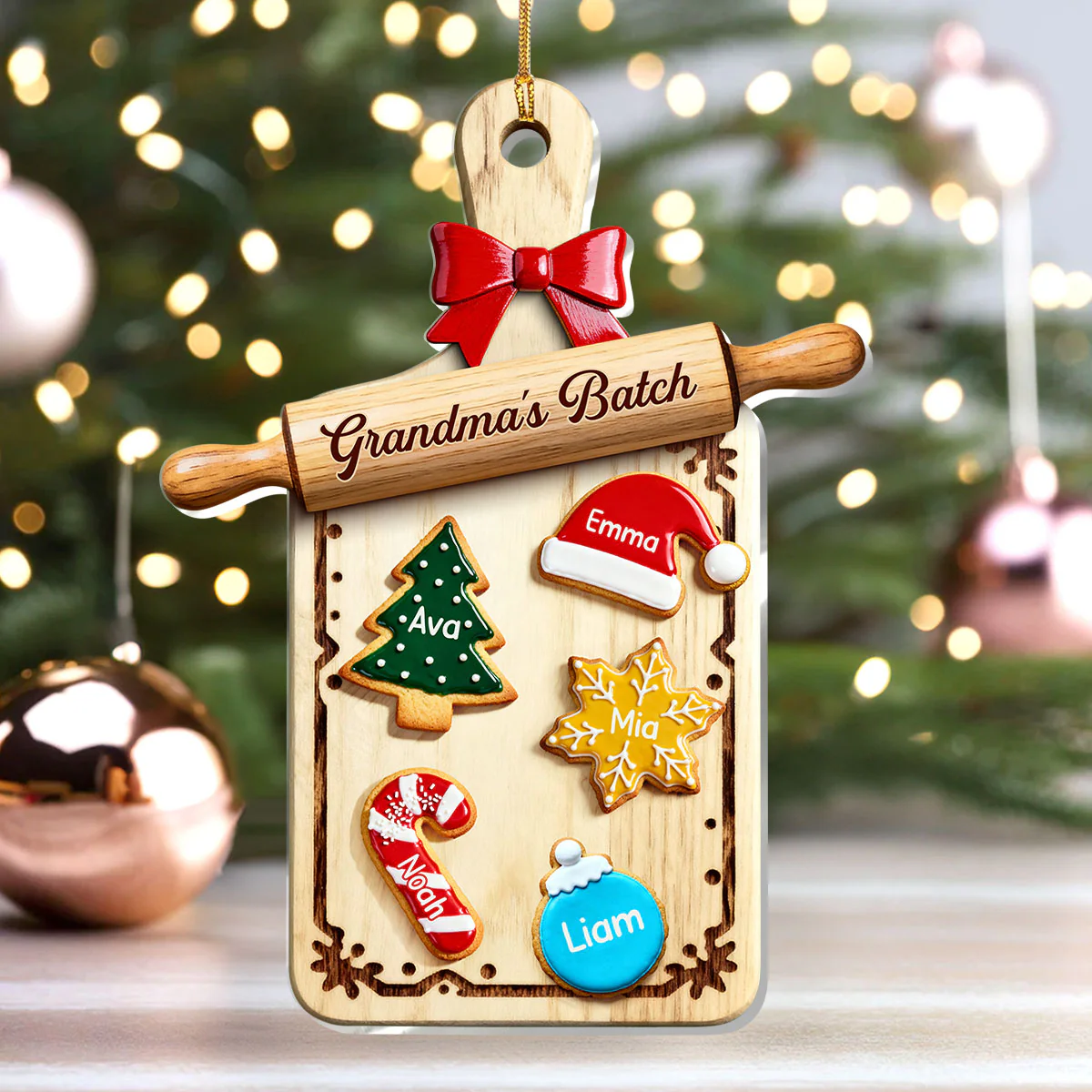 Grandma's Batch - Personalized 1-Layer Acrylic Ornament - Image 4