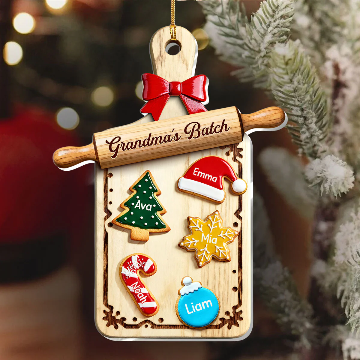 Grandma's Batch - Personalized 1-Layer Acrylic Ornament - Image 6