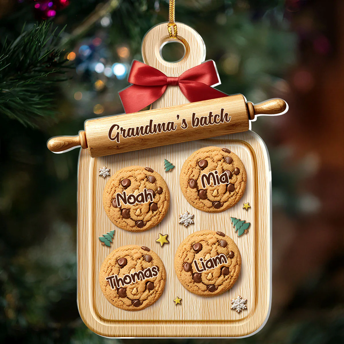 Grandma's Batch Ver 2 - Personalized 1-Layer Acrylic Ornament