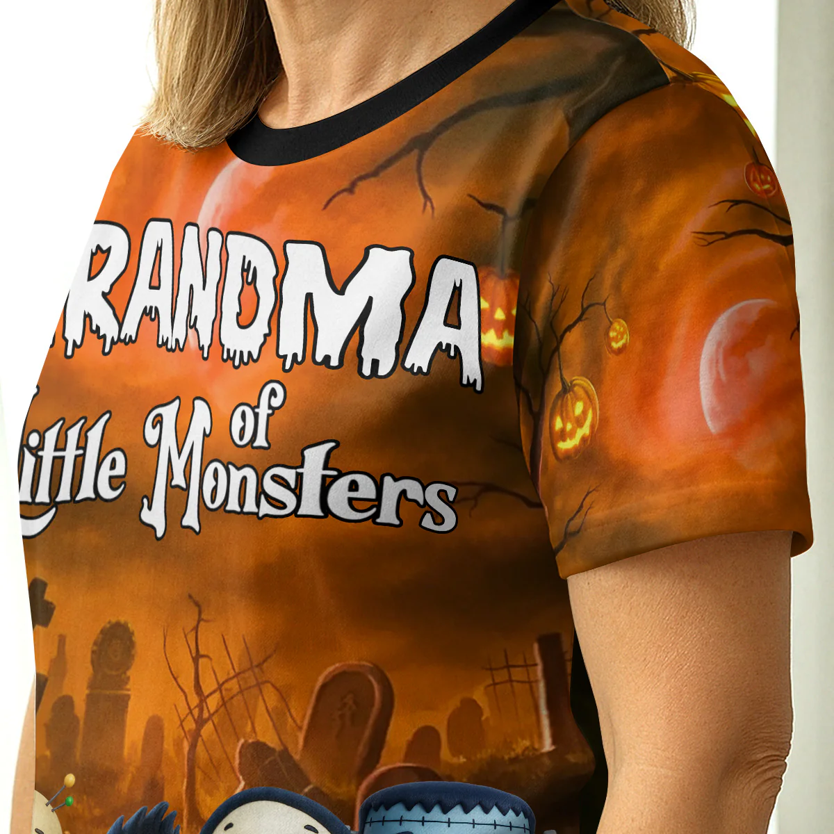 Grandma's Crew - Personalized All-Over-Print T-Shirt - Image 3