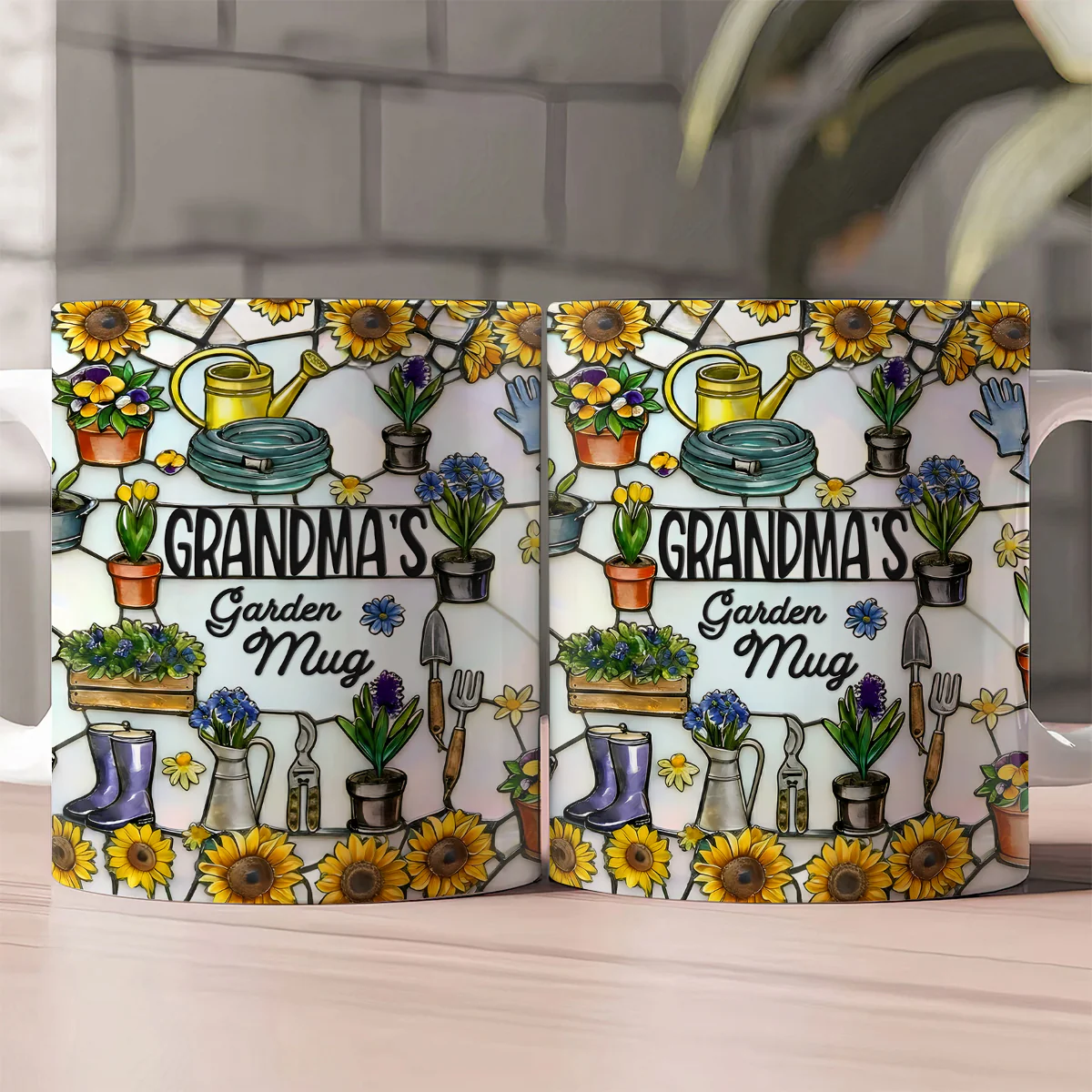 Grandma's Garden Mug - Personalized Ceramic Coffee Mug - Image 2