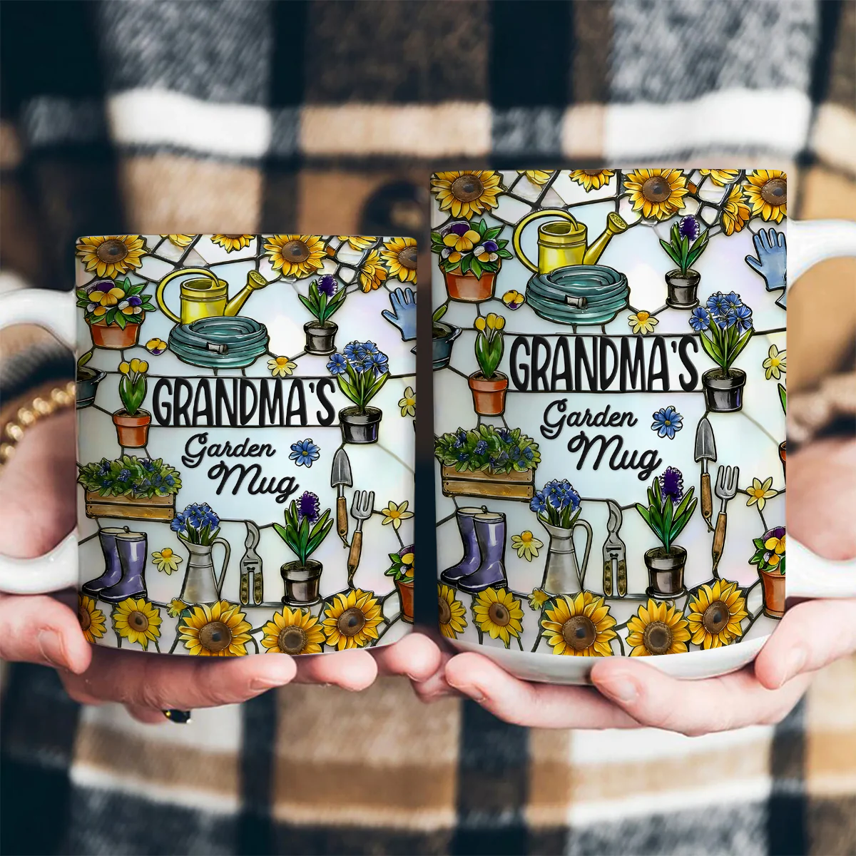 Grandma's Garden Mug - Personalized Ceramic Coffee Mug - Image 4