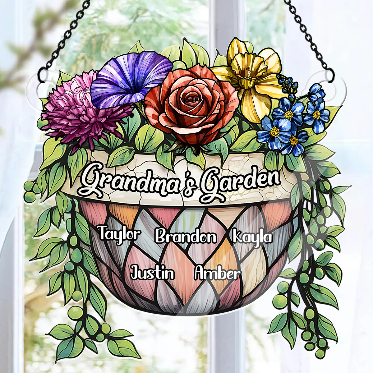 Grandma's Garden - Personalized Acrylic Suncatcher - Image 3