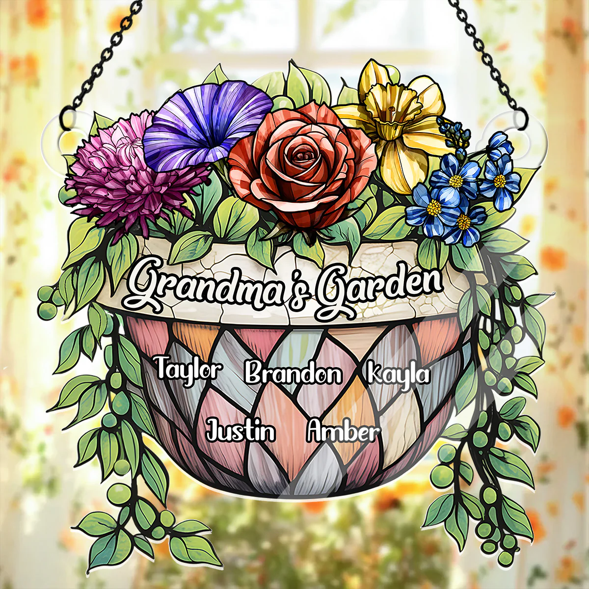 Grandma's Garden - Personalized Acrylic Suncatcher - Image 4