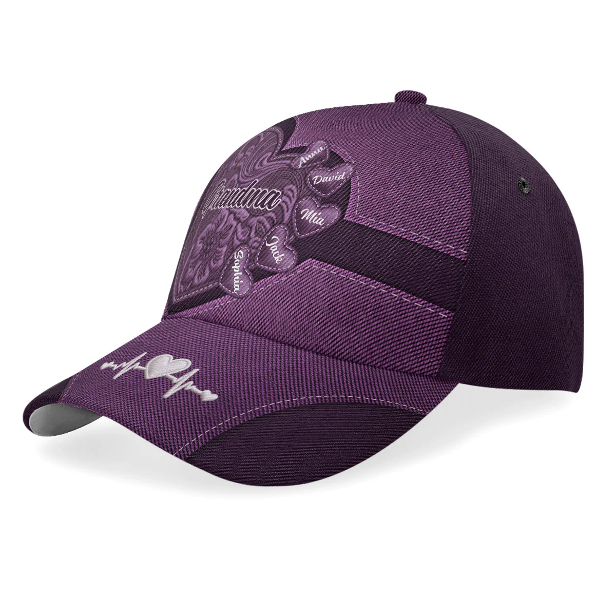 Grandma's Little Sweethearts - Personalized Classic Cap - Image 2