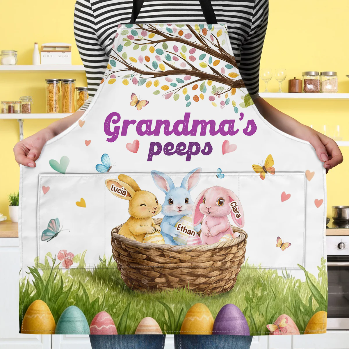 Grandma's Peeps - Personalized Apron With Packet - Image 3