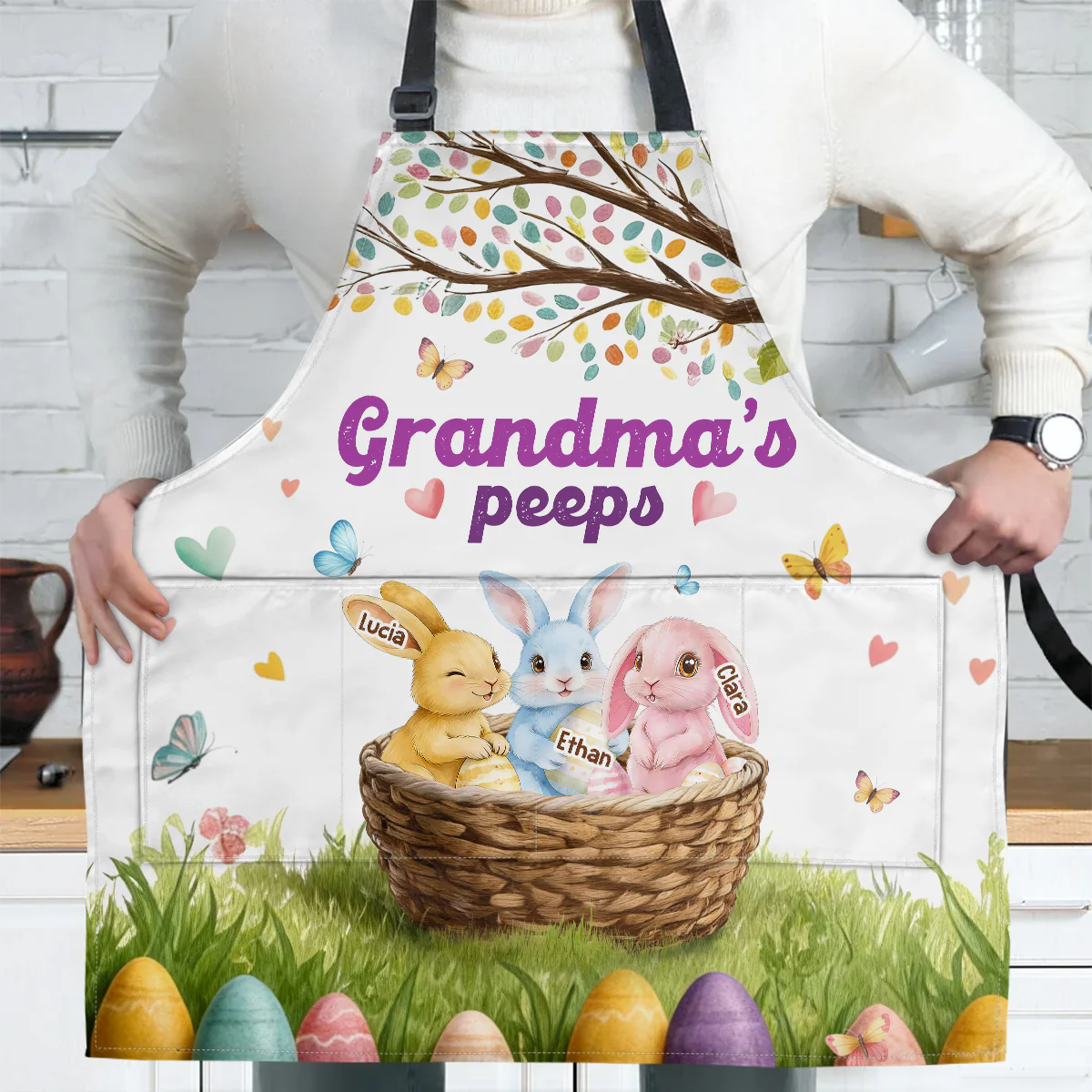 Grandma's Peeps - Personalized Apron With Packet - Image 4