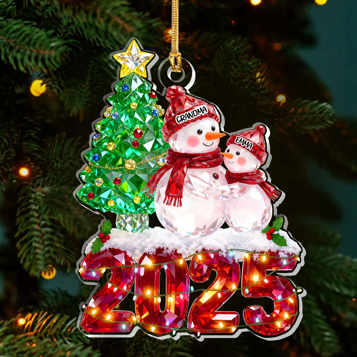 Grandma’s Warm Hug - Personalized 1-Layer Acrylic Ornament
